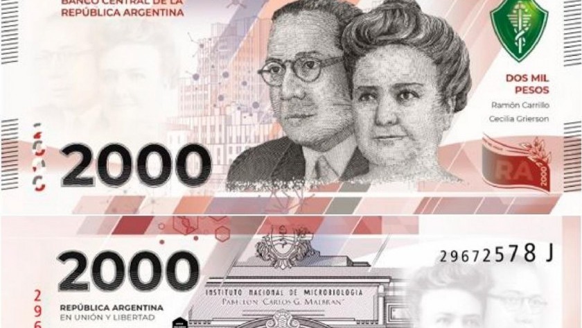 El Banco Central anunció la emisión de un nuevo billete de $2.000