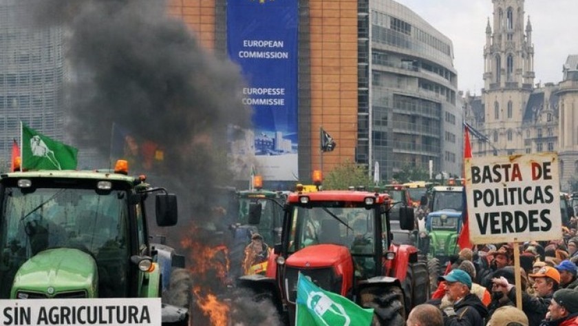 Acuerdo Unión Europea-Mercosur: tractorazo, incidentes y manifestaciones contra el tratado de libre 