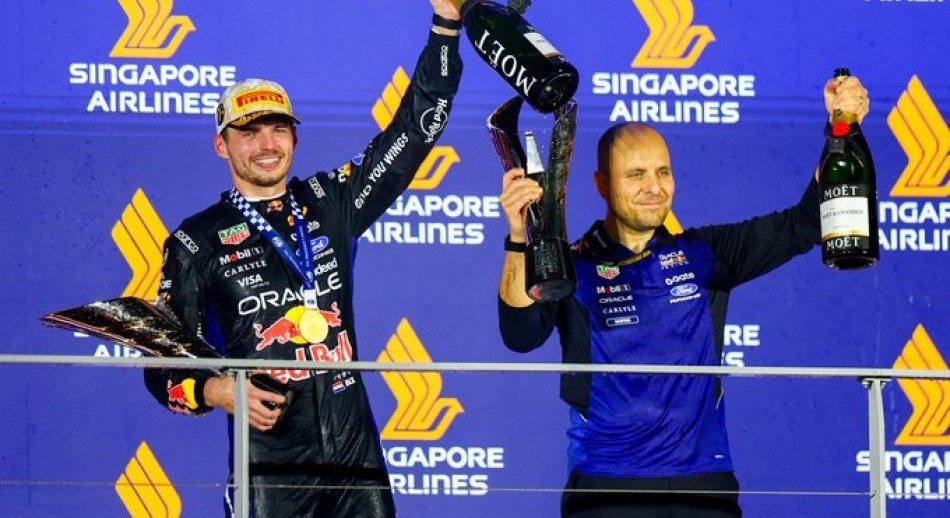 Verstappen se quedó con el GP de Singapur y acecha a Russell por el subcampeonato