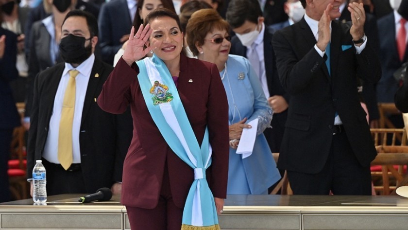 Cristina Kirchner participó de la asunción de Xiomara Castro como presidenta de Honduras