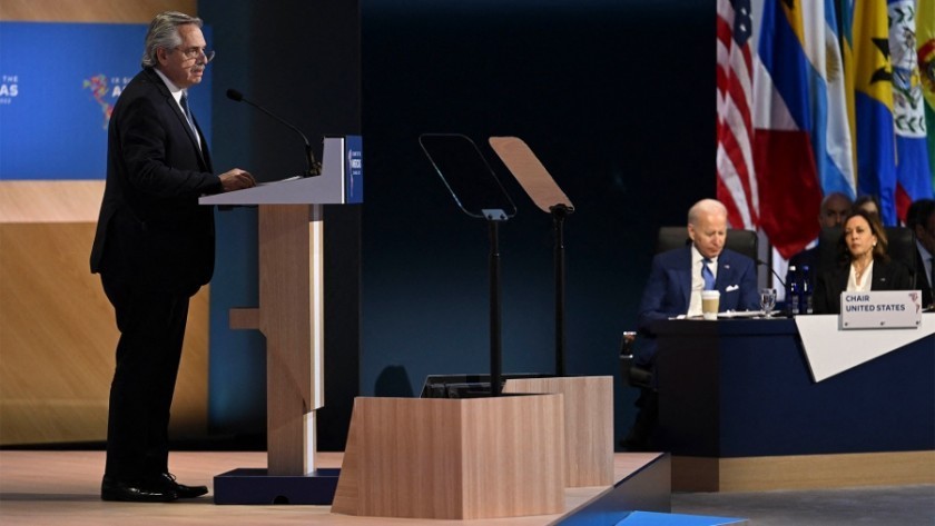 Alberto Fernández criticó a EE.UU. y a la OEA en la Cumbre de las Américas