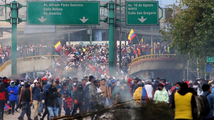 Ecuador: El líder de las protestas piden parar de reprimir para poder dialogar